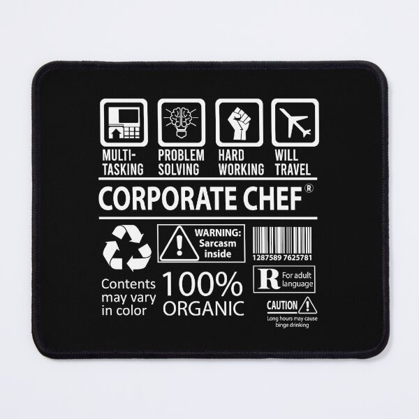 Item preview, Corporate Chef T Shirt - MultiTasking Certified Job Gift Item Tee designed and sold by sabinacsnm.