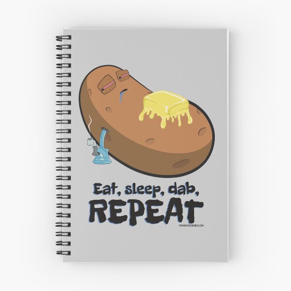Item preview, Stoned baked potato cartoon-eat sleep dab repeat  designed and sold by YomeHayin.