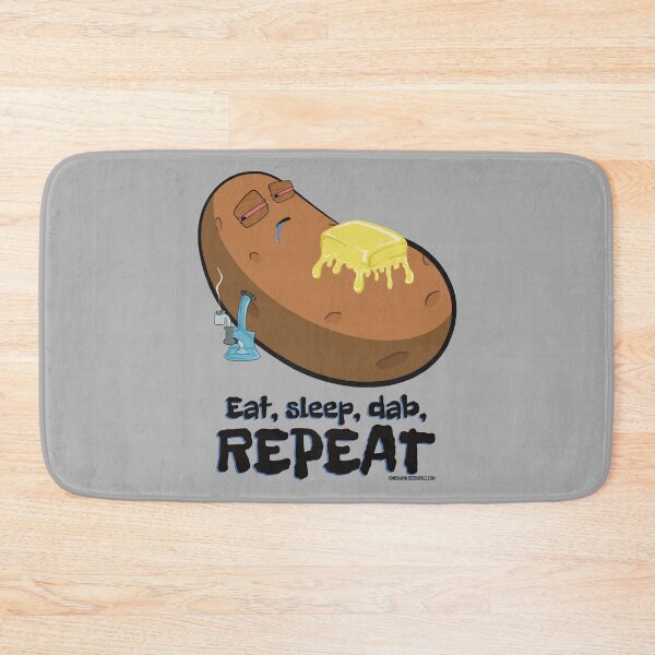 Item preview, Stoned baked potato cartoon-eat sleep dab repeat  designed and sold by YomeHayin.