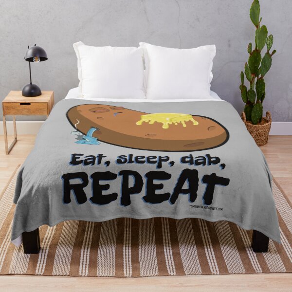Item preview, Stoned baked potato cartoon-eat sleep dab repeat  designed and sold by YomeHayin.