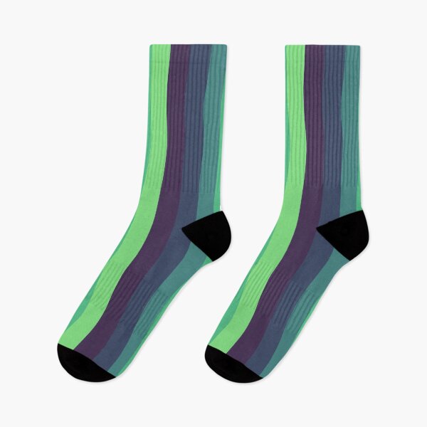 Item preview, Dark Purple Teal Green Gradient Vertical Five Stripes  designed and sold by LoloTrends.