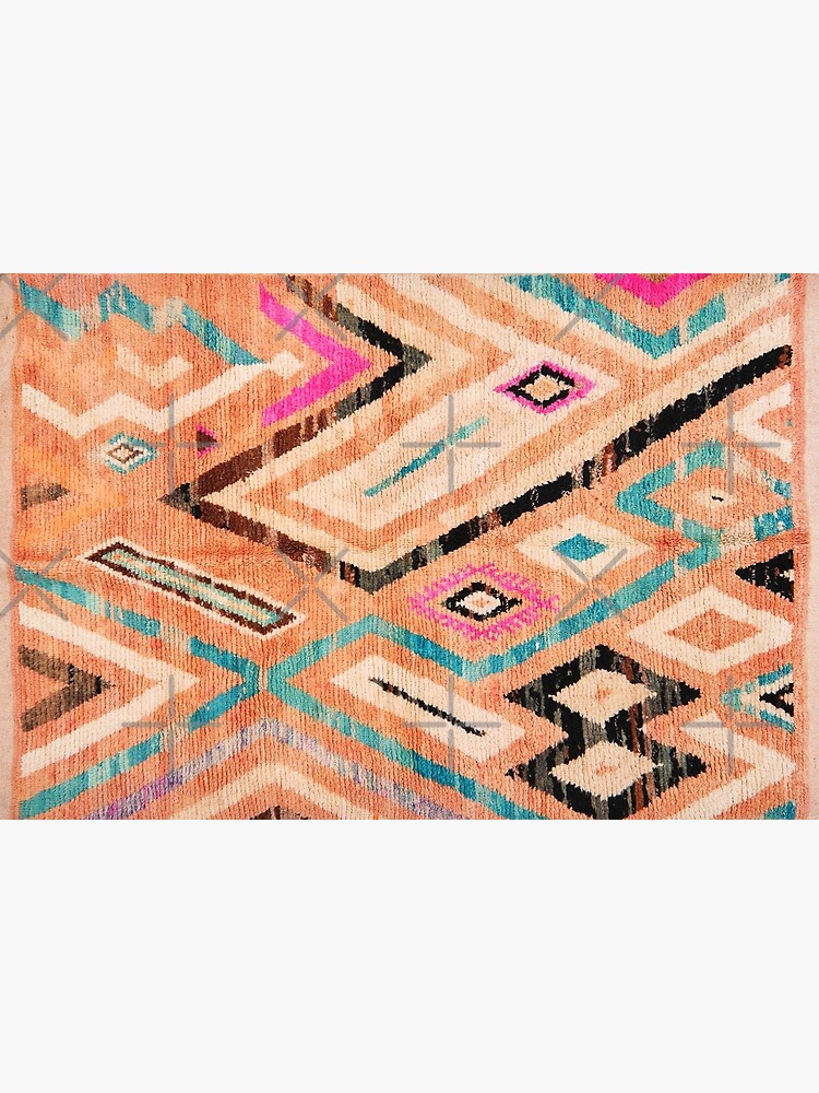 Discover Bohemian Oriental Berber Traditional Moroccan Fabric Style Bath Mat