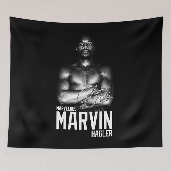 Item preview, Marvelous Marvin Hagler Boxing Legend Signature Vintage Retro 80s 90s Rap Style designed and sold by RamonaBernhard.