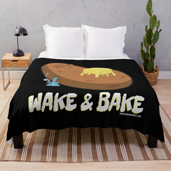 Item preview, Stoned baked potato cartoon-wake and bake designed and sold by YomeHayin.