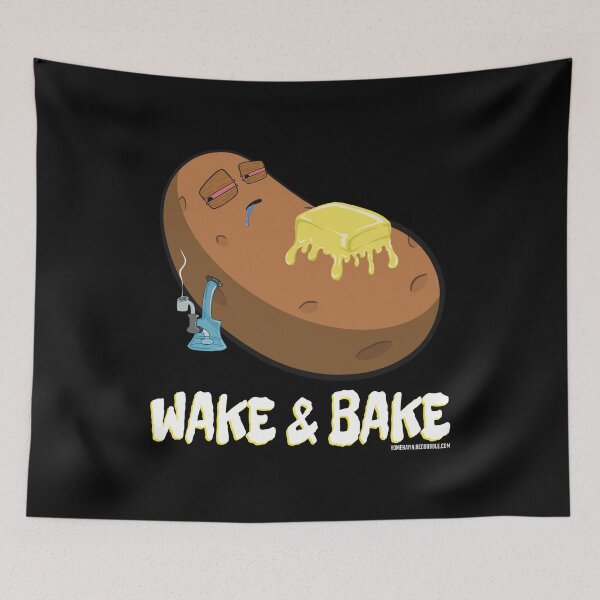 Item preview, Stoned baked potato cartoon-wake and bake designed and sold by YomeHayin.