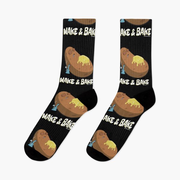 Item preview, Stoned baked potato cartoon-wake and bake designed and sold by YomeHayin.