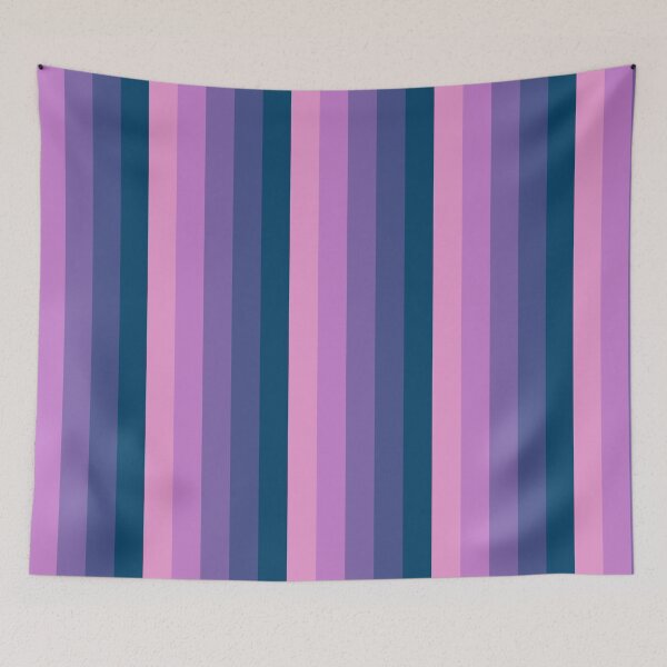 Item preview, Pink Purple Blue Gradient Vertical Five Stripes  designed and sold by LoloTrends.
