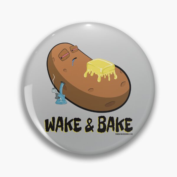 Item preview, Stoned baked potato cartoon-wake and bake designed and sold by YomeHayin.