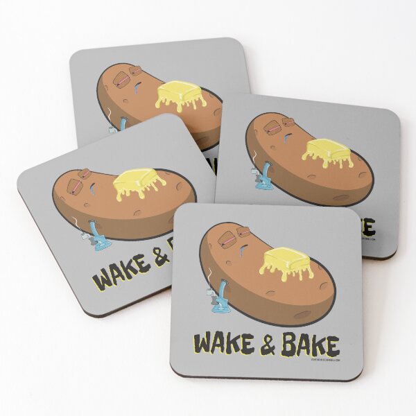 Item preview, Stoned baked potato cartoon-wake and bake designed and sold by YomeHayin.