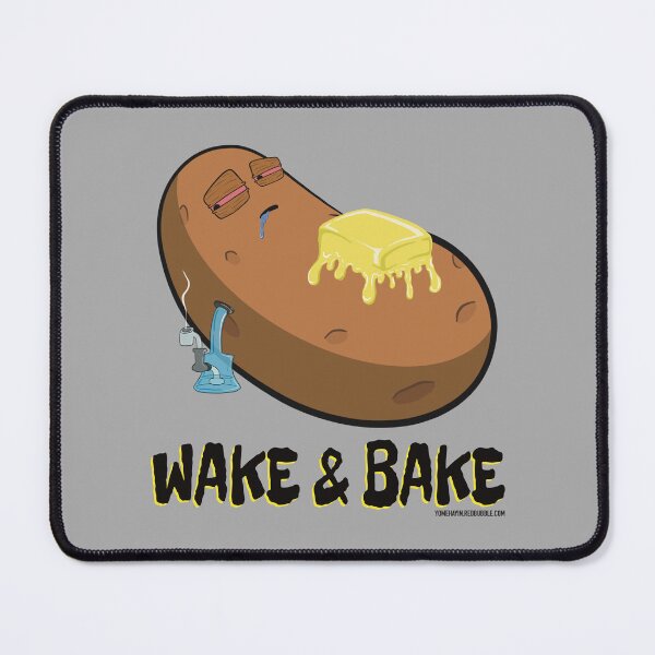 Item preview, Stoned baked potato cartoon-wake and bake designed and sold by YomeHayin.