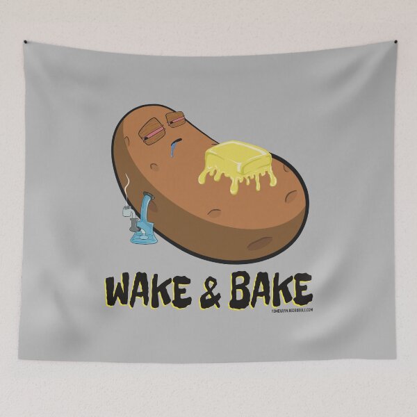 Item preview, Stoned baked potato cartoon-wake and bake designed and sold by YomeHayin.