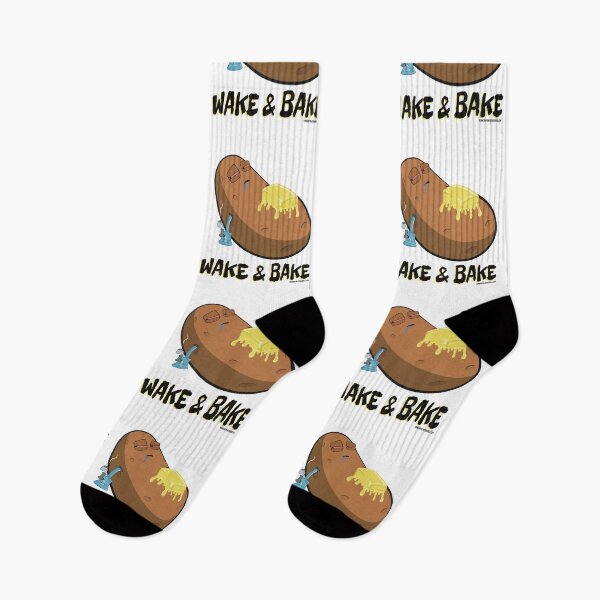 Item preview, Stoned baked potato cartoon-wake and bake designed and sold by YomeHayin.