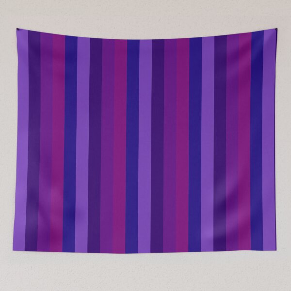 Item preview, Indigo Purple Gradient Vertical Five Stripes  designed and sold by LoloTrends.
