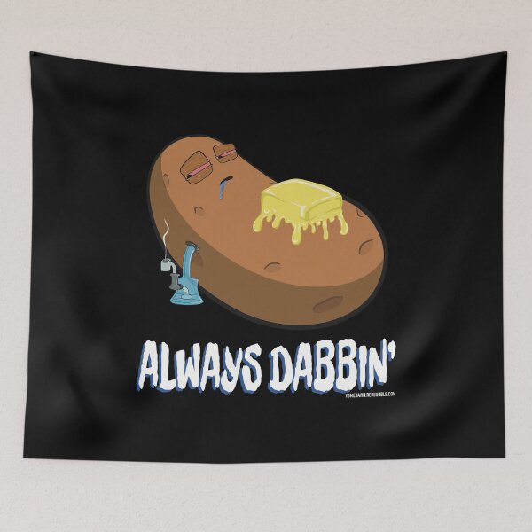 Item preview, Stoned baked potato cartoon-always dabbing designed and sold by YomeHayin.