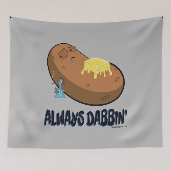 Item preview, Stoned baked potato cartoon-always dabbing designed and sold by YomeHayin.