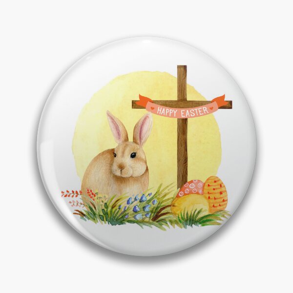 Item preview, Happy Easter Bunny and Cross designed and sold by ChelleCreate.