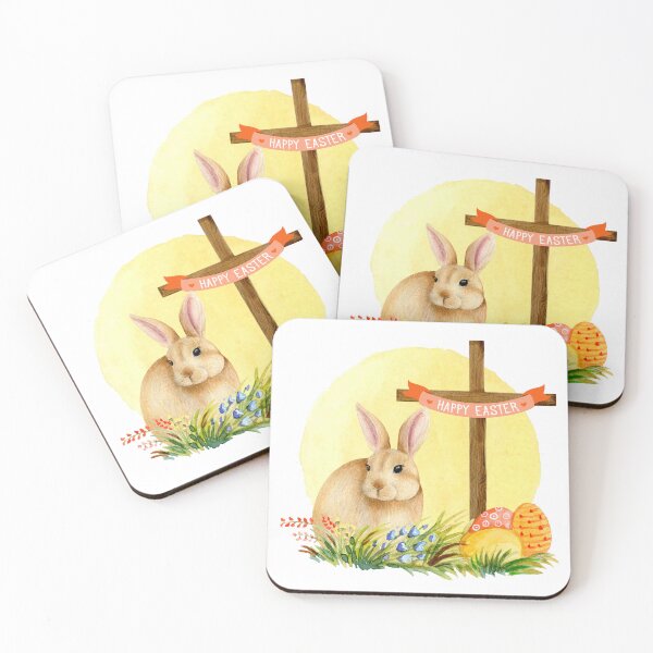 Item preview, Happy Easter Bunny and Cross designed and sold by ChelleCreate.