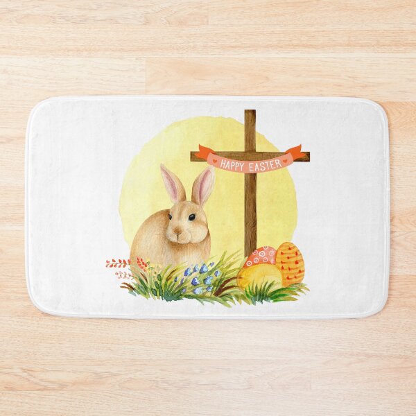 Item preview, Happy Easter Bunny and Cross designed and sold by ChelleCreate.
