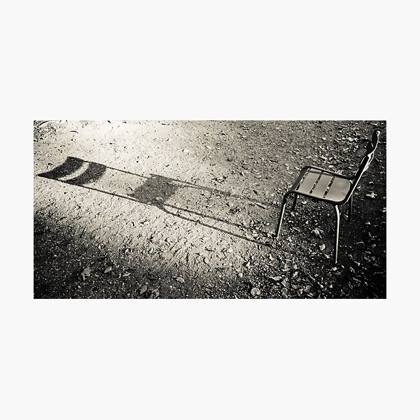 A shadow in the Luxembourg garden Photographic Print
