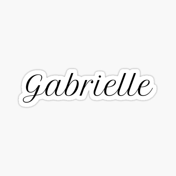 Stickers Sur Le Theme Gabrielle Redbubble