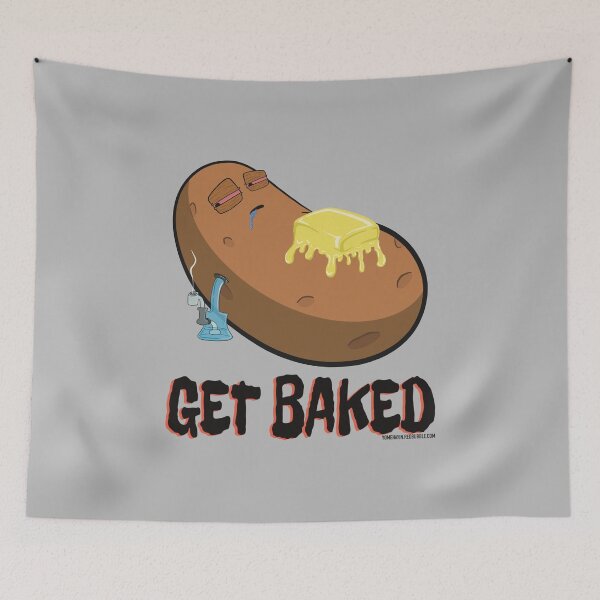 Item preview, Stoned baked potato cartoon-get baked designed and sold by YomeHayin.