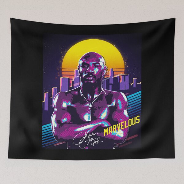 Item preview, Marvelous Marvin Hagler Boxing Legend Signature Vintage Retro 80s 90s Rap Style designed and sold by RamonaBernhard.