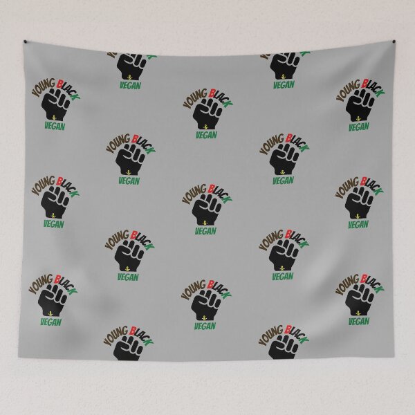 Item preview, Young Black & Vegan Black Power Colors Fist designed and sold by khamm123.