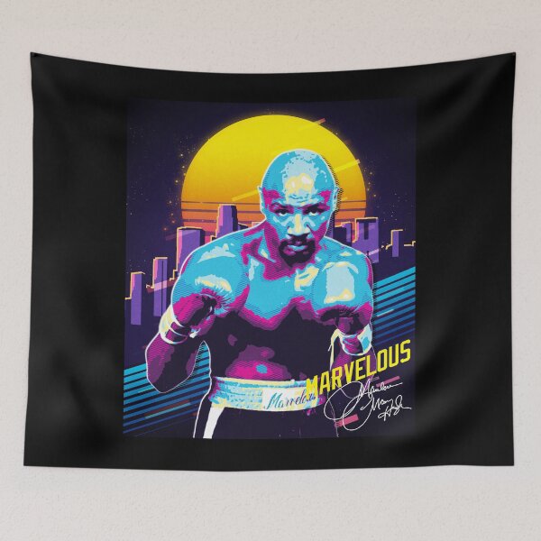 Item preview, Marvelous Marvin Hagler Boxing Legend Signature Vintage Retro 80s 90s Rap Style designed and sold by RamonaBernhard.
