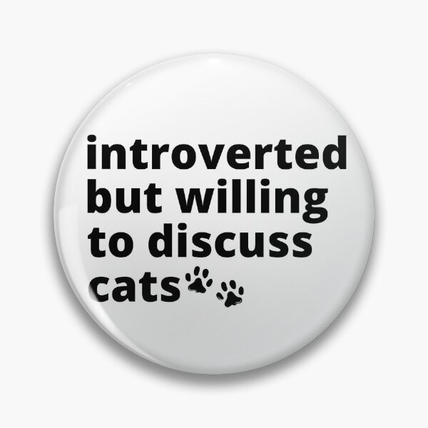 Item preview, Introverted But Willing To Discuss Cats Cat Lover Antisocial Cat Mom Cat Dad Vintage designed and sold by EyanShop.
