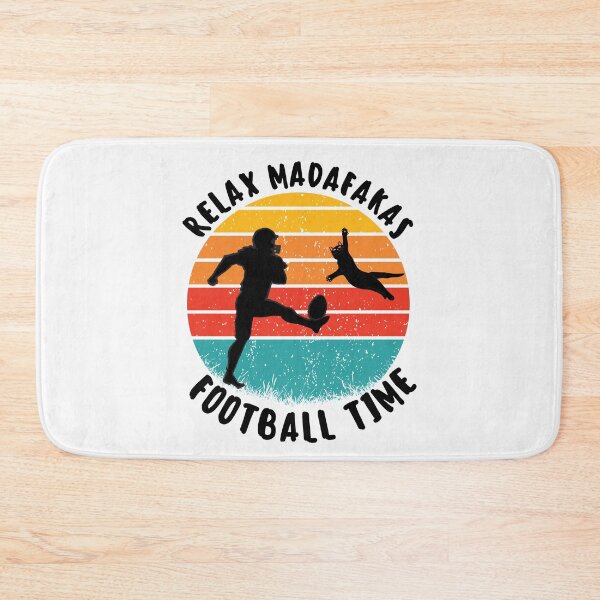 Item preview, funny football retro madafakas black cat love rugby designed and sold by salahnewdesign.