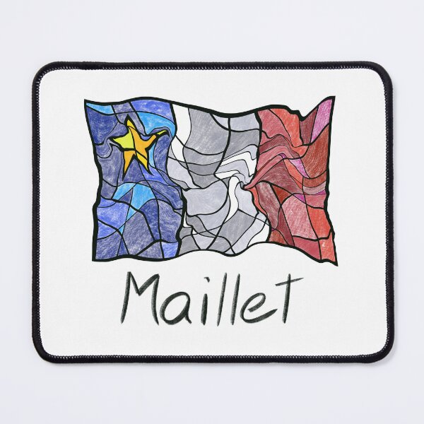 Item preview, Acadian Flag pastel liquid mosaic Maillet  - Drapeau acadien mosaïque liquide pastel vitrail Maillet designed and sold by ColoursOfFrance.