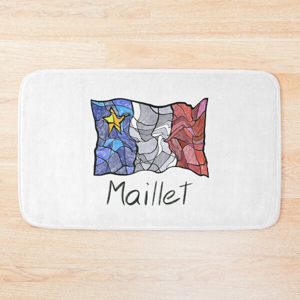 Item preview, Acadian Flag pastel liquid mosaic Maillet  - Drapeau acadien mosaïque liquide pastel vitrail Maillet designed and sold by ColoursOfFrance.