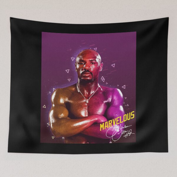 Item preview, Vintage Marvelous Marvin Hagler Boxing Legend Signature Retro 80s 90s Rap Style designed and sold by RamonaBernhard.