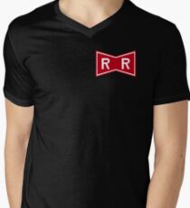 Red Ribbon Army Logo Men's V-Neck T-Shirt