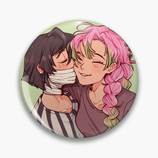 Item preview, Obanai and Mitsuri designed and sold by tjmdoodles.