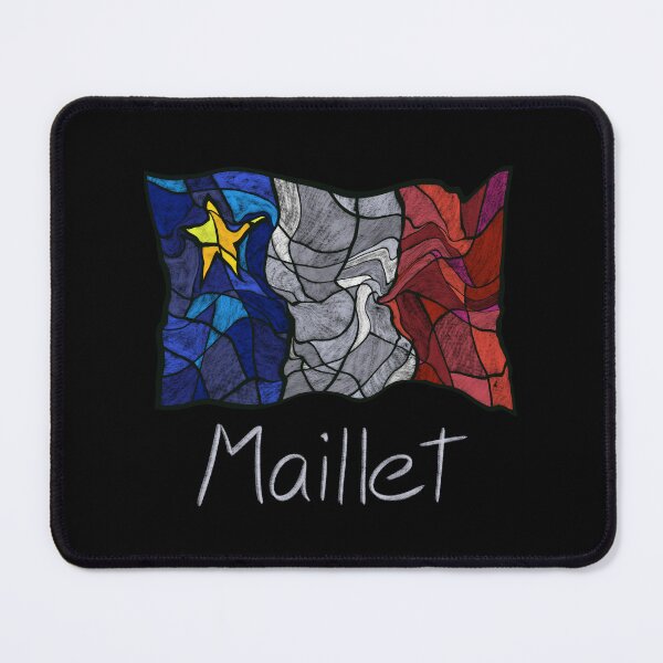 Item preview, Acadian Flag pastel liquid mosaic Maillet - Drapeau acadien mosaïque liquide pastel vitrail Maillet designed and sold by ColoursOfFrance.