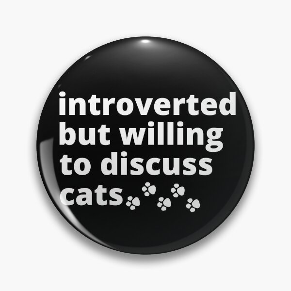 Item preview, Introverted But Willing To Discuss Cats Cat Lover Antisocial Cat Mom Cat Dad Vintage designed and sold by EyanShop.