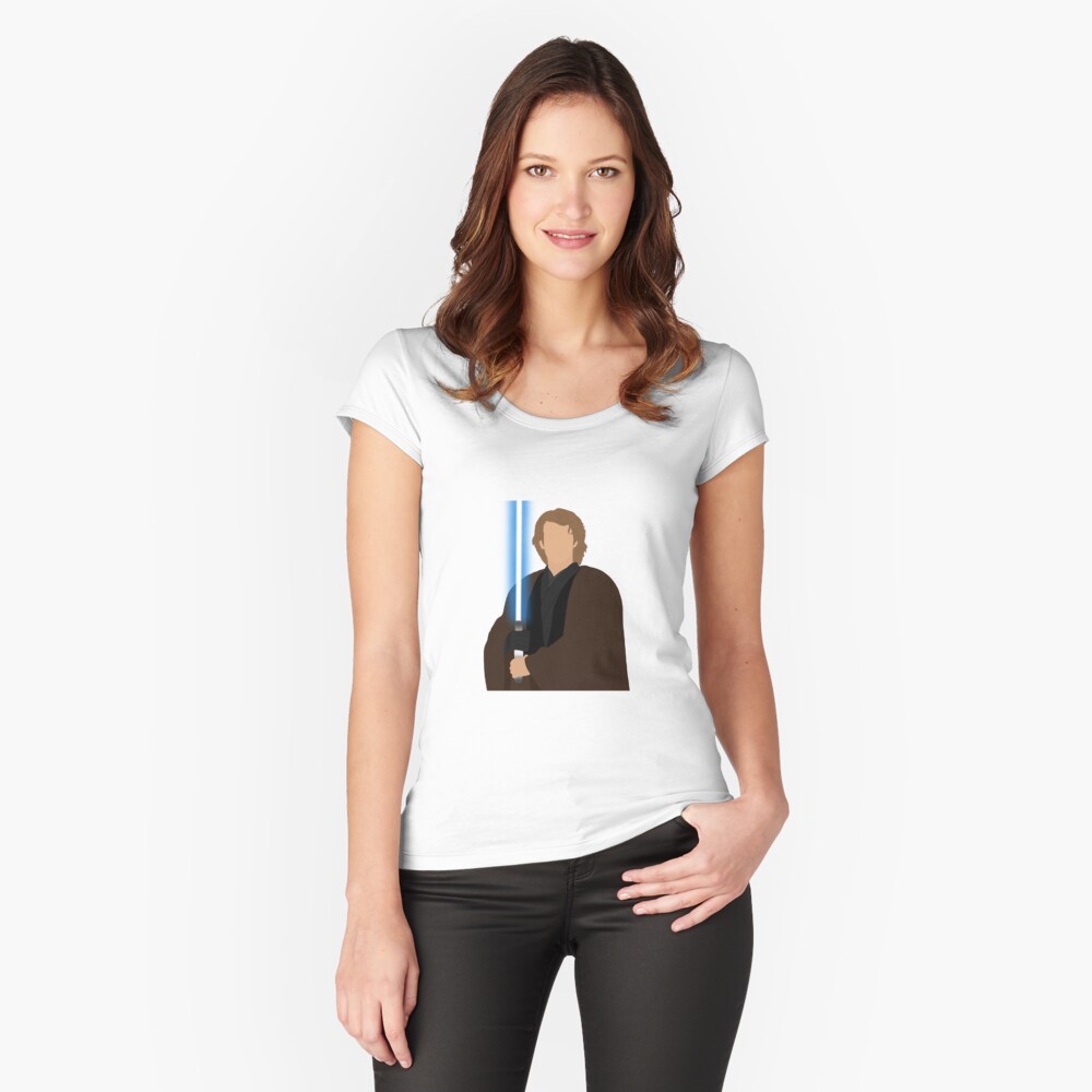 Vista previa del artículo con la obra «Camiseta entallada de cuello ancho», diseñado y vendido por dazedstickerz.