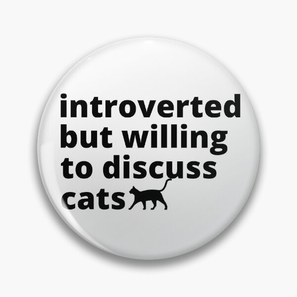 Item preview, Introverted But Willing To Discuss Cats Cat Lover Antisocial Cat Mom Cat Dad Vintage designed and sold by EyanShop.
