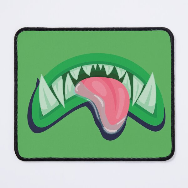 Item preview, slimy green monster mouth with sharp teeth and tongue out for monster lover. designed and sold by FastHub.