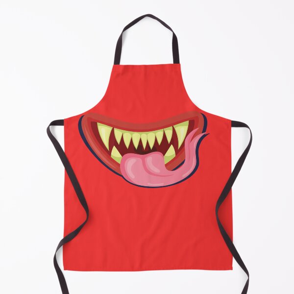 Item preview, slimy red monster mouth with sharp yellow teeth and tongue out for monster lover. designed and sold by FastHub.