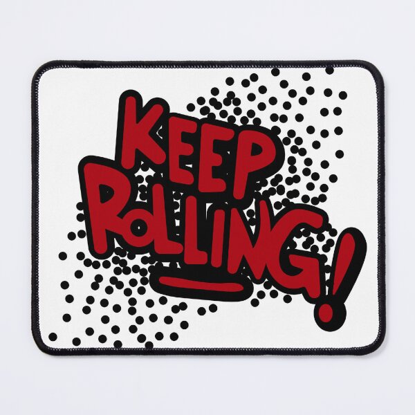 Item preview, Keep Rolling Dark Red designed and sold by ShakersDesigns.