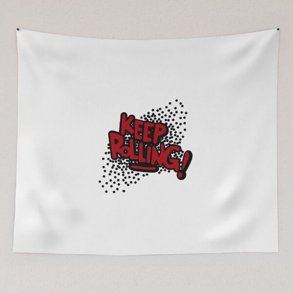 Item preview, Keep Rolling Dark Red designed and sold by ShakersDesigns.