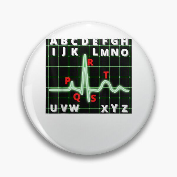 Item preview, Endowed Funny PQRST Complex ECG Waves Nursing Gift For RN ICU Nurse Cool designed and sold by VivanStephensee.