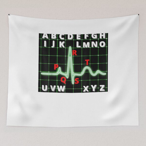 Item preview, Endowed Funny PQRST Complex ECG Waves Nursing Gift For RN ICU Nurse Cool designed and sold by VivanStephensee.