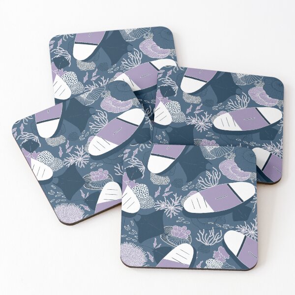 Item preview, SUP - The World Below - navy/purple designed and sold by jenuinedesigns.