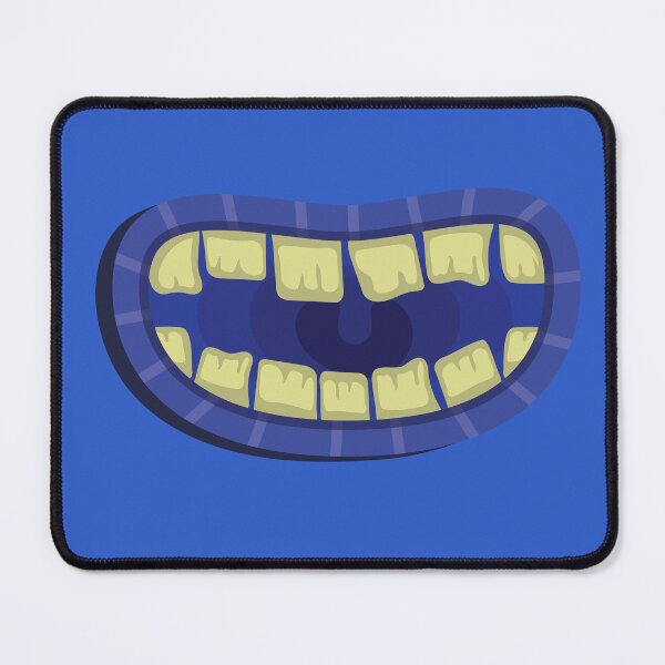 Item preview, slimy blue monster with sharp yellow teeth for monster lover. designed and sold by FastHub.
