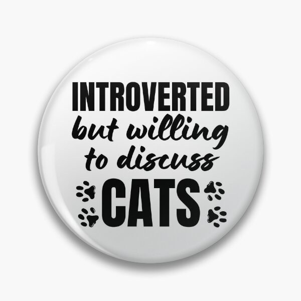 Item preview, Introverted But Willing To Discuss Cats Cat Lover Antisocial Cat Mom Cat Dad Vintage designed and sold by EyanShop.