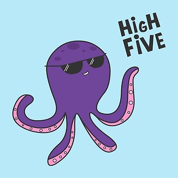 Artwork thumbnail, High Five Octopus! by cartoonbeing