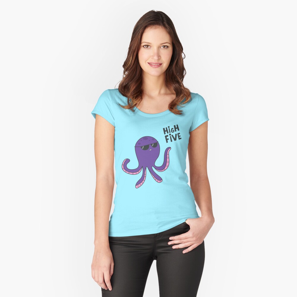 Item preview, Fitted Scoop T-Shirt designed and sold by cartoonbeing.